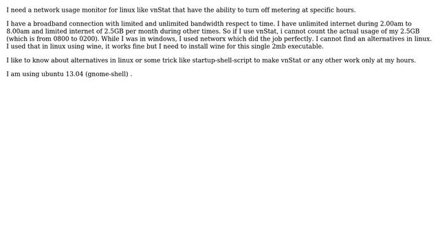 Network usage monitor for linux for specific hours? (2 Solutions!!) смотреть онлайн