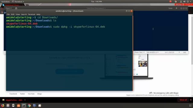 Easily install skype in Ubuntu 18 04 смотреть онлайн