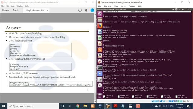 Password Management Menggunakan Fail2Ban dan OTP - Keamanan Jaringan смотреть онлайн