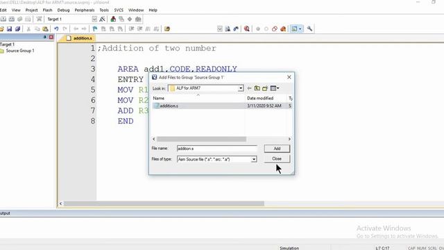 Introduction to keil software and Assembly Language Programming (ALP) for ARM microcontroller смотреть онлайн