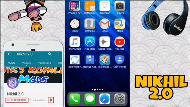 How to change android to iOS || Android into Iphone || Nikhil 2.0 смотреть онлайн