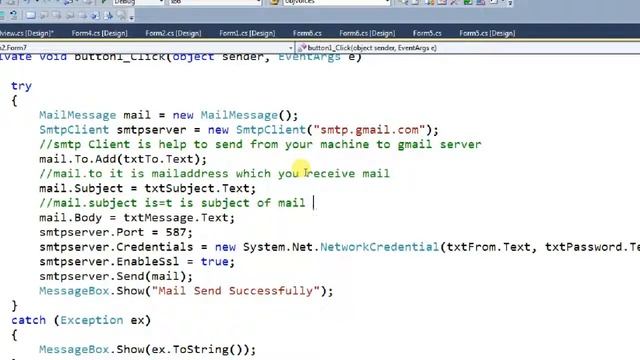 Sending Mail using C# смотреть онлайн
