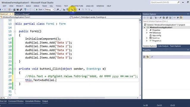 S4.b.3-DateTimePicker, DomainUpDown, NumericUpDown (Visual C#) смотреть онлайн