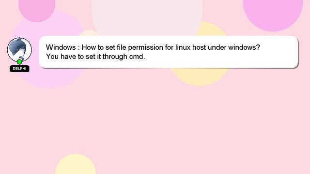 Windows : How to set file permission for linux host under windows? смотреть онлайн