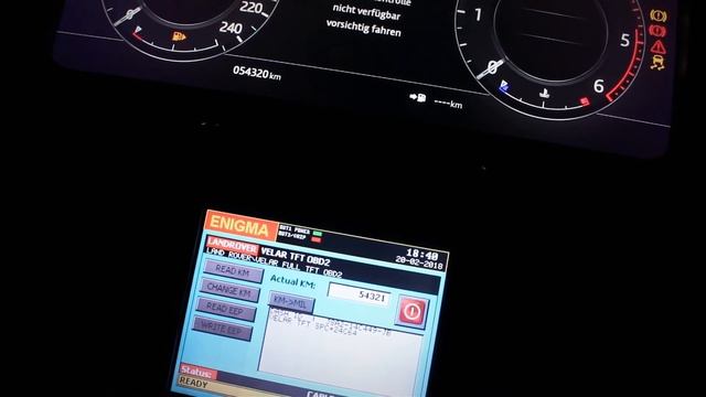 Range Rover Velar mileage programming Enigmatool смотреть онлайн