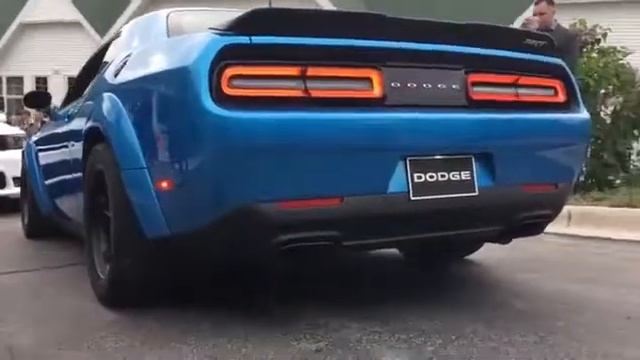2018 Dodge Challenger SRT Demon exhaust sound смотреть онлайн