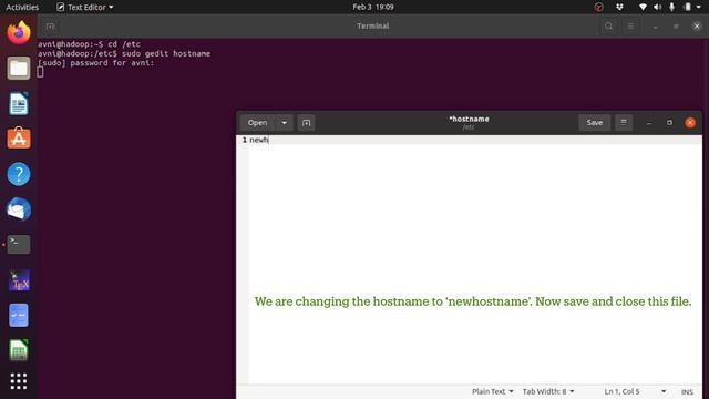 Changing the hostname in Ubuntu смотреть онлайн