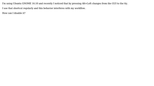 Ubuntu: Alt+Left and Right arrow keys change from GUI to console смотреть онлайн