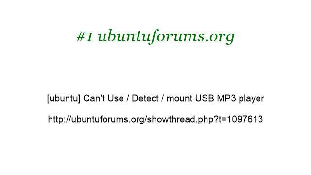 How-To Mount An MP3 Player On Ubuntu On A Toshiba смотреть онлайн