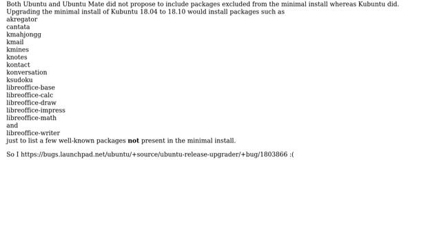 Ubuntu: How to upgrade a "minimal" install of 18.04 to a "minimal" install of 18.10? смотреть онлайн