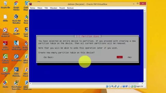 Install Debian 9.5 berbasis text. смотреть онлайн