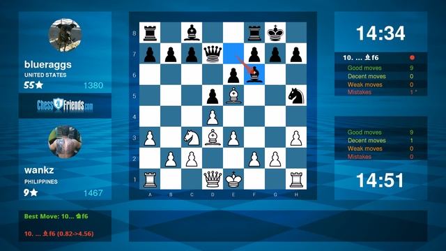 Chess Game Analysis: wankz - blueraggs : 1-0 (By ChessFriends.com) смотреть онлайн