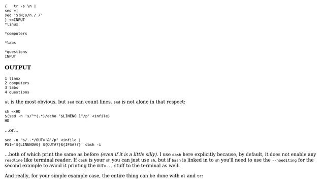 Unix & Linux: How can I use sed to replace the lists that begins with (\*) in a file? смотреть онлайн
