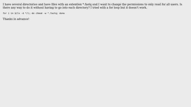 Ubuntu: How can I recursively change the permissions of specific files into a list of directories? смотреть онлайн