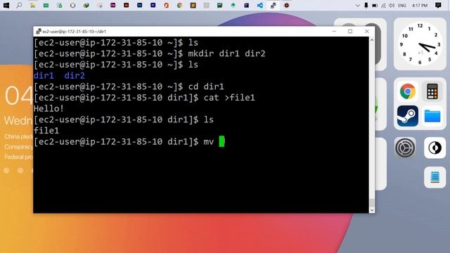 Linux basic commands | mv-command cut paste | Tutorial #9 смотреть онлайн