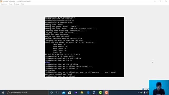 Tutorial Membuat ulUser Group Dan direktori Pada Ubuntu Virtualbox смотреть онлайн