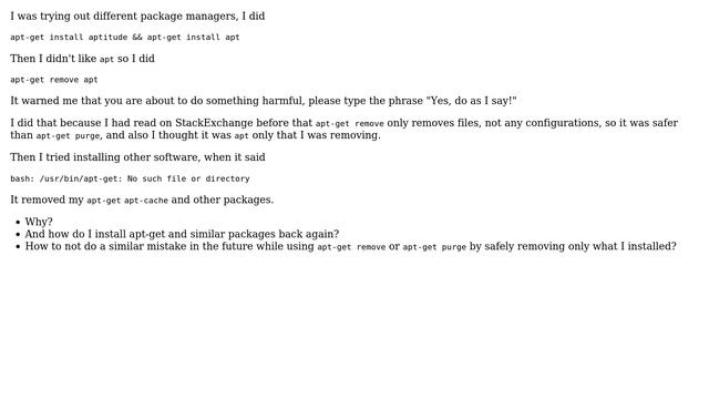 Unix & Linux: How to remove a package safely? смотреть онлайн