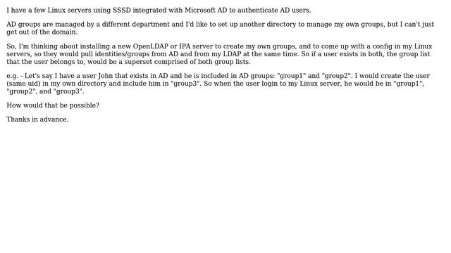 How to authenticate linux users against two different directories simultaneously? смотреть онлайн