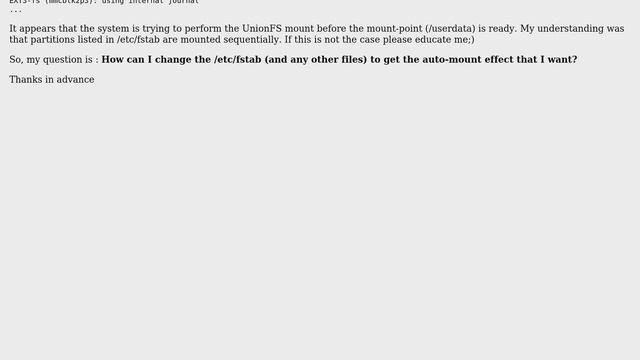 Unix & Linux: Automount image file as UnionFS overlay смотреть онлайн