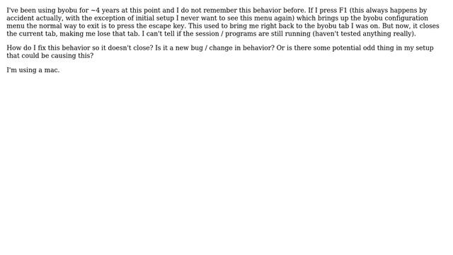 Unix & Linux: byobu configuration menu escape / exit always closes the tab смотреть онлайн