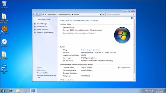 Windows 7 Starter RTM on VMWare Workstation смотреть онлайн