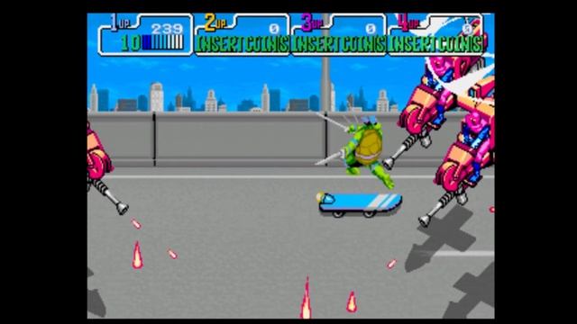 Mutant Ninja Turtles 1989. Mame. batocera linux. смотреть онлайн