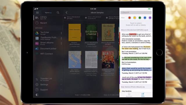 tiReader 5 - eBook and Comic Book Reader (iOS). Skins Preview смотреть онлайн
