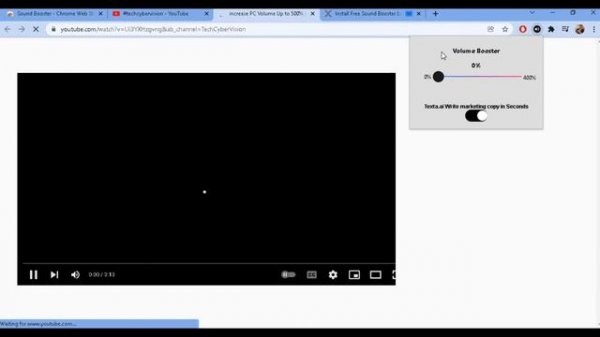 Volume Booster chrome extension for windows 10