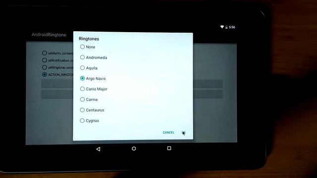 Android example using ACTION_RINGTONE_PICKER смотреть онлайн