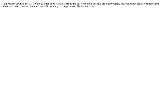 Ubuntu: How can I dual boot Chromium OS alongside Ubuntu? смотреть онлайн