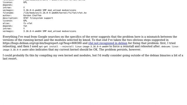 Module vfat fails to load (I've tried the obvious fixes) (2 Solutions!!) смотреть онлайн