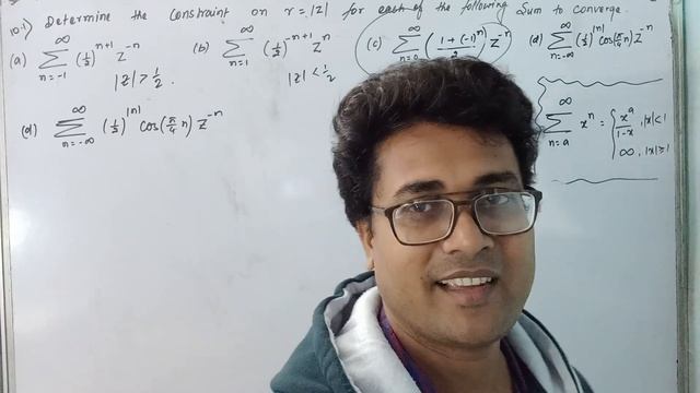 ZT - 2 | Solution of 10.1 of Oppenheim | Determine constraint on |z| for each of sums to converge смотреть онлайн