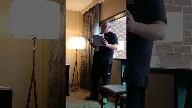 Michael W Lucas reading "Hero of Fire Life" at Penguicon 2019 смотреть онлайн