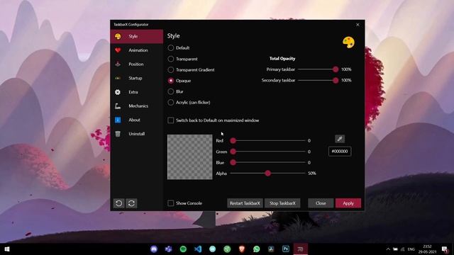 How to Get a Transparent Taskbar and Centered Taskbar Icons on Windows 10 (2021) смотреть онлайн