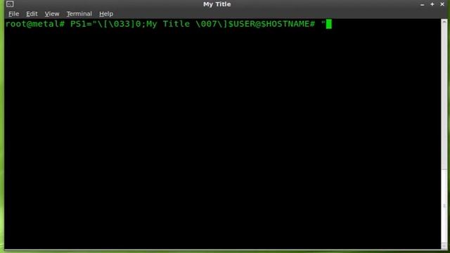 Change Terminal Window Title Part#2 PS1- BASH - Linux смотреть онлайн