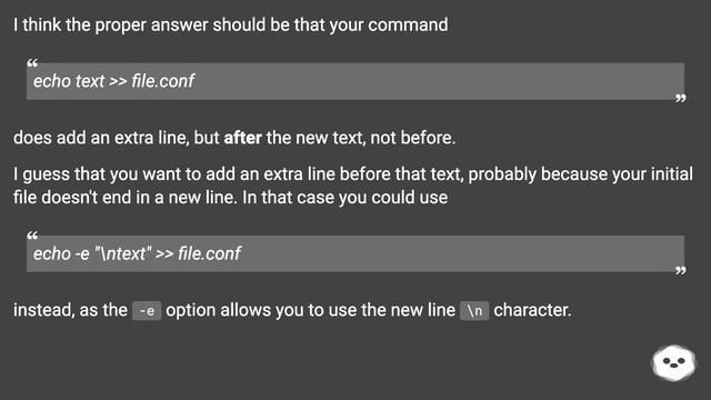 echo text with new line in bash смотреть онлайн