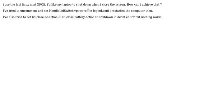 Unix & Linux: Shut down my laptop when closed screen смотреть онлайн