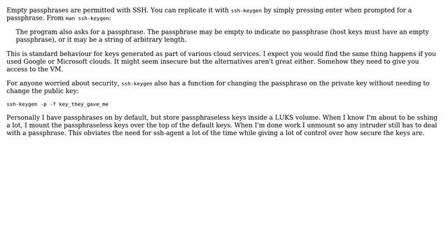 Unix & Linux: AWS instance allows me to ssh with a private key first time without a password смотреть онлайн