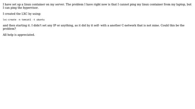 Can't ping my LXC container смотреть онлайн