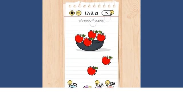 we need 9 apples - brain test level 53 смотреть онлайн