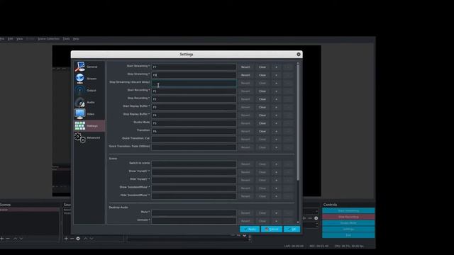 OBS how to setup hotkey on Kali Linux смотреть онлайн