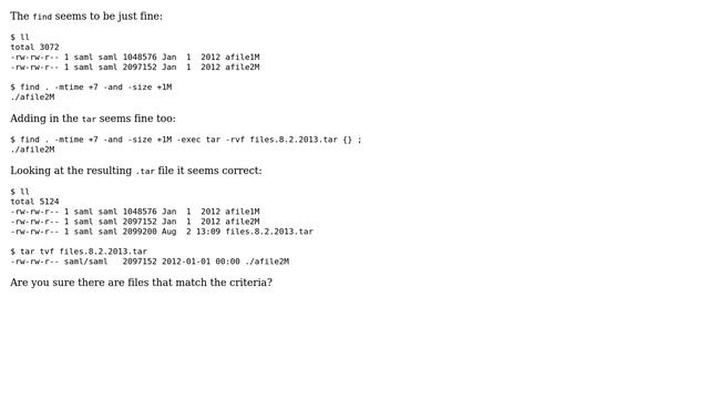 Unix & Linux: What's wrong with this tar command? (2 Solutions!!) смотреть онлайн
