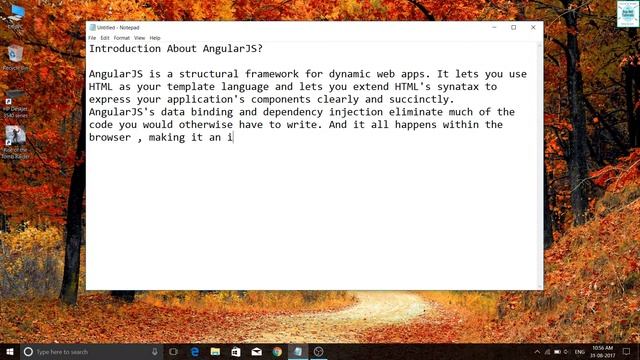 Introduction about angularjs in asp.net || visual studio 2015 #angularjs tutorials смотреть онлайн