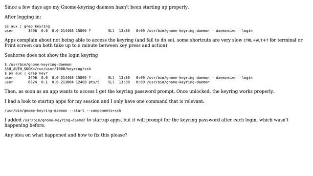 Ubuntu: Gnome keyring daemon not starting up properly (3 Solutions!!) смотреть онлайн