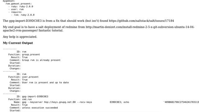 DevOps & SysAdmins: RVM install via SaltStack (Could not install Ruby) смотреть онлайн