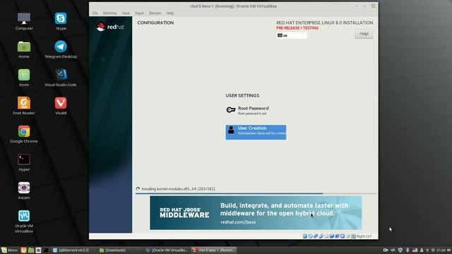 Установка Red Hat Enterprise Linux 8.0 beta 1 смотреть онлайн