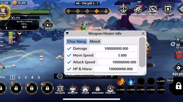 Mod Menu Weapon Master Idle IOs смотреть онлайн
