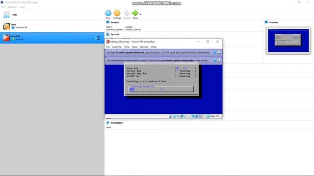 Installation of FREEBSD ON VM virtualBox смотреть онлайн