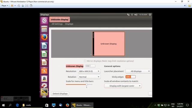 Run virtual machine for first time and change screen resolution in Ubuntu 16.04. смотреть онлайн