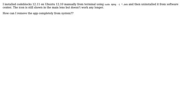 Ubuntu: How do I uninstall codeblock? смотреть онлайн